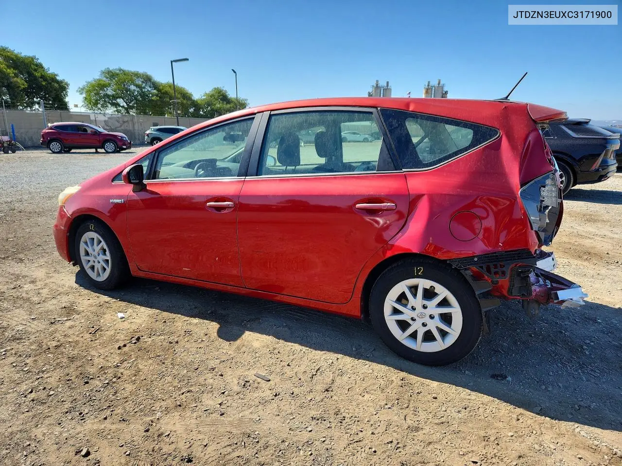 2012 Toyota Prius V Three VIN: JTDZN3EUXC3171900 Lot: 61981376