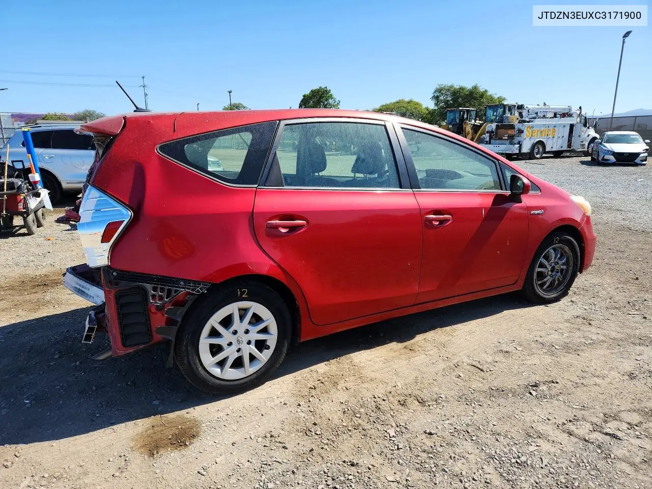 2012 Toyota Prius V Three VIN: JTDZN3EUXC3171900 Lot: 61981376