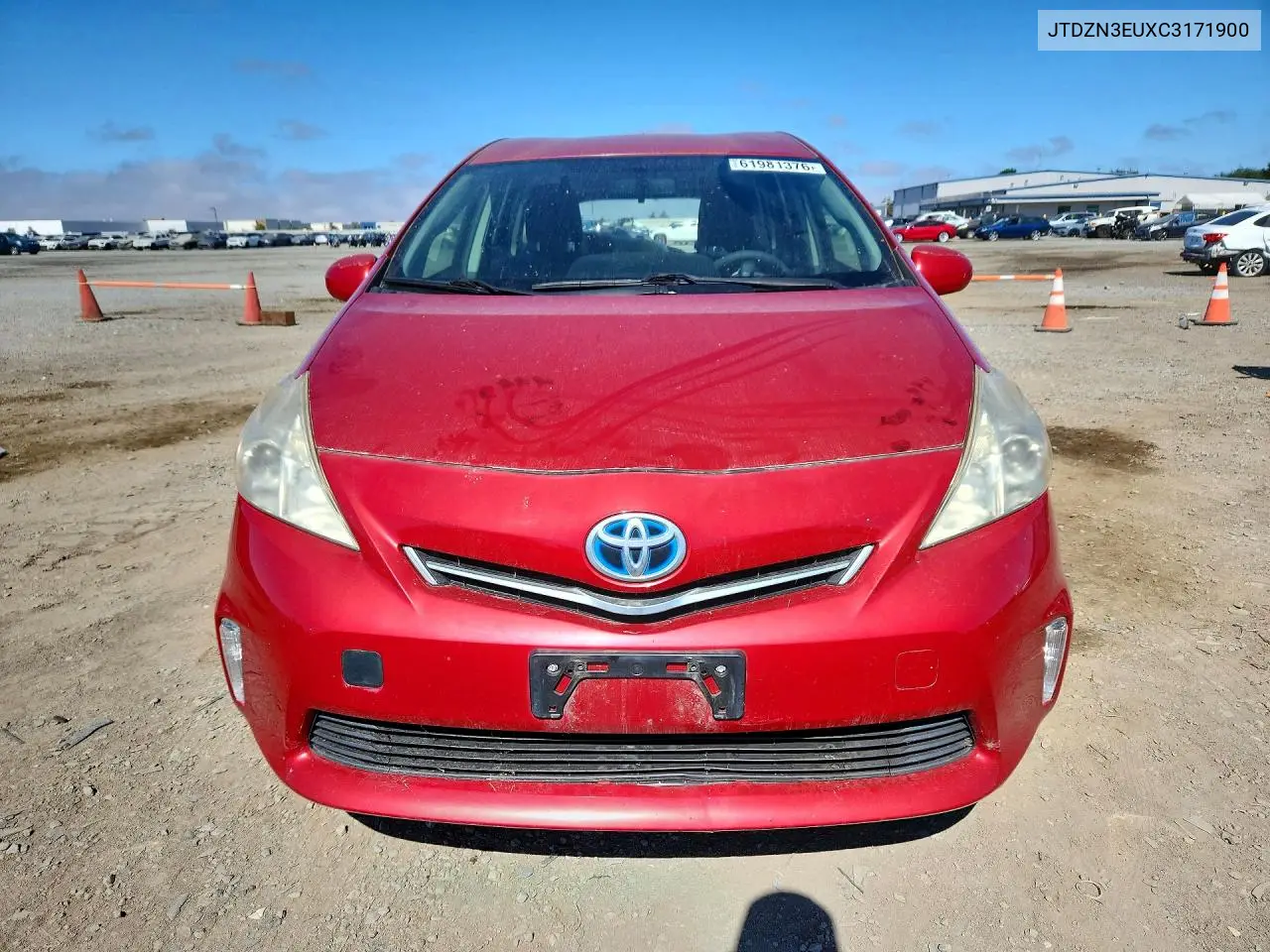 2012 Toyota Prius V Three VIN: JTDZN3EUXC3171900 Lot: 61981376