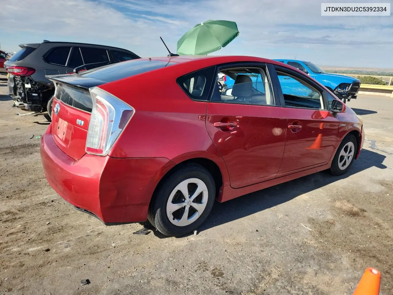 JTDKN3DU2C5392334 2012 Toyota Prius