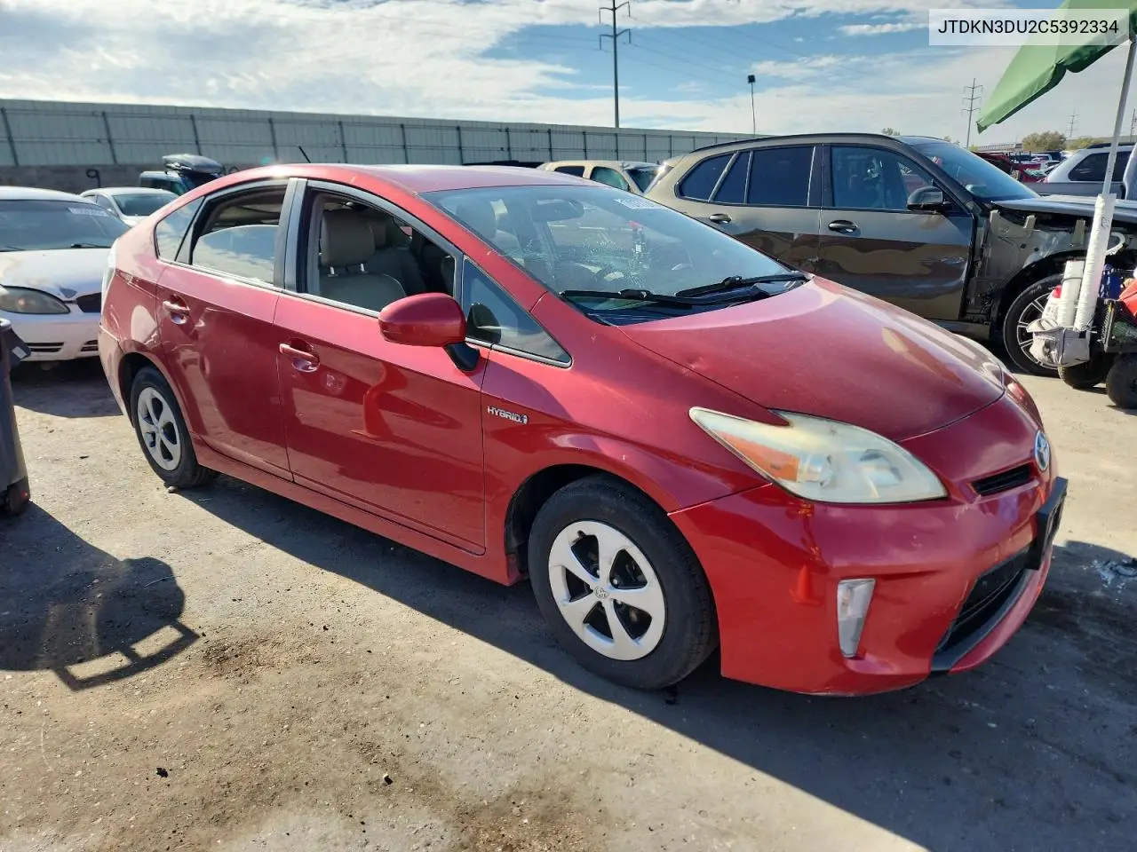 JTDKN3DU2C5392334 2012 Toyota Prius