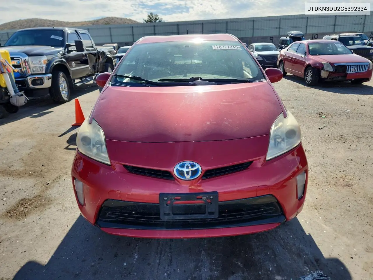 JTDKN3DU2C5392334 2012 Toyota Prius