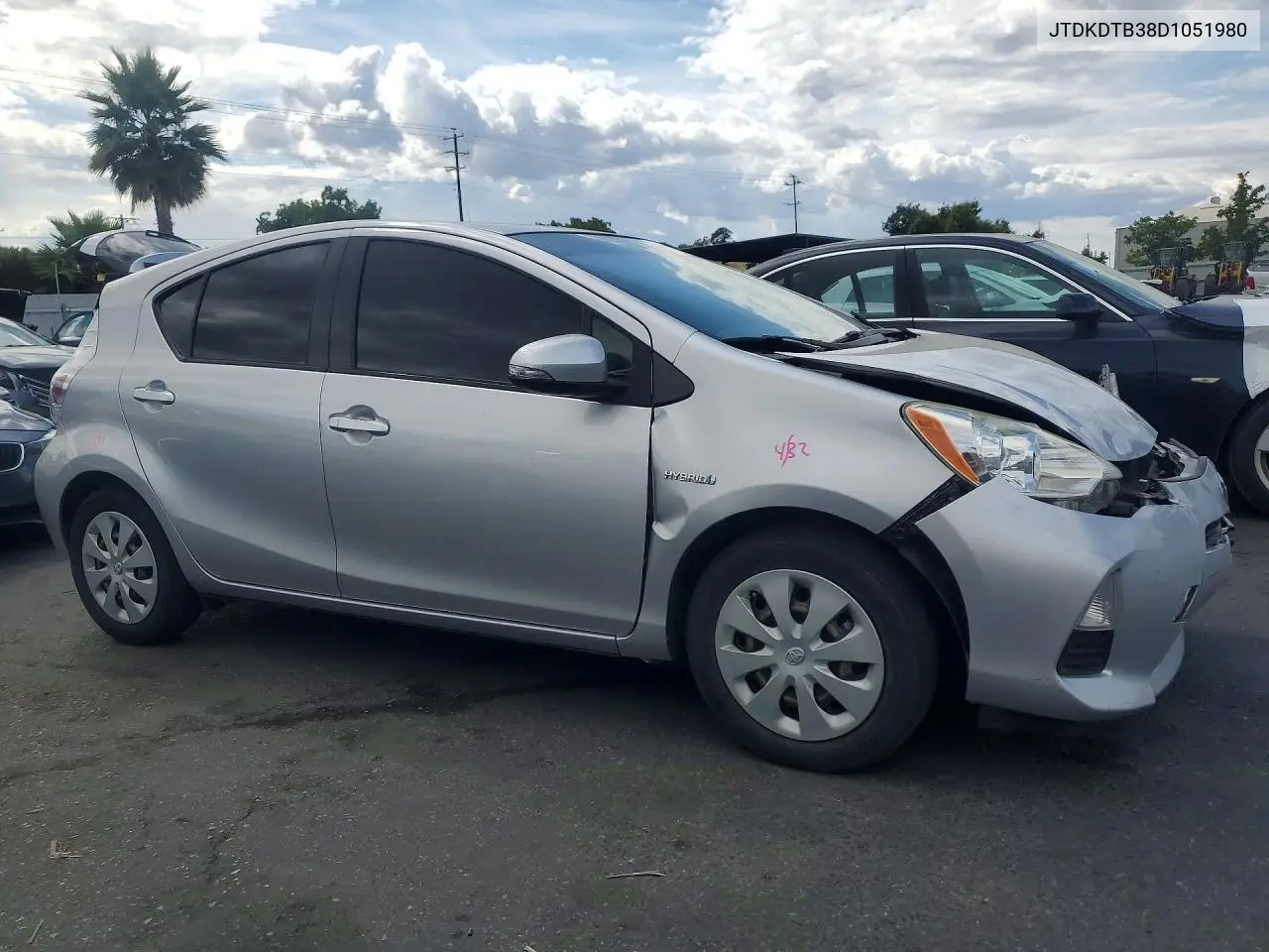 2013 Toyota Prius C One VIN: JTDKDTB38D1051980 Lot: 55079886