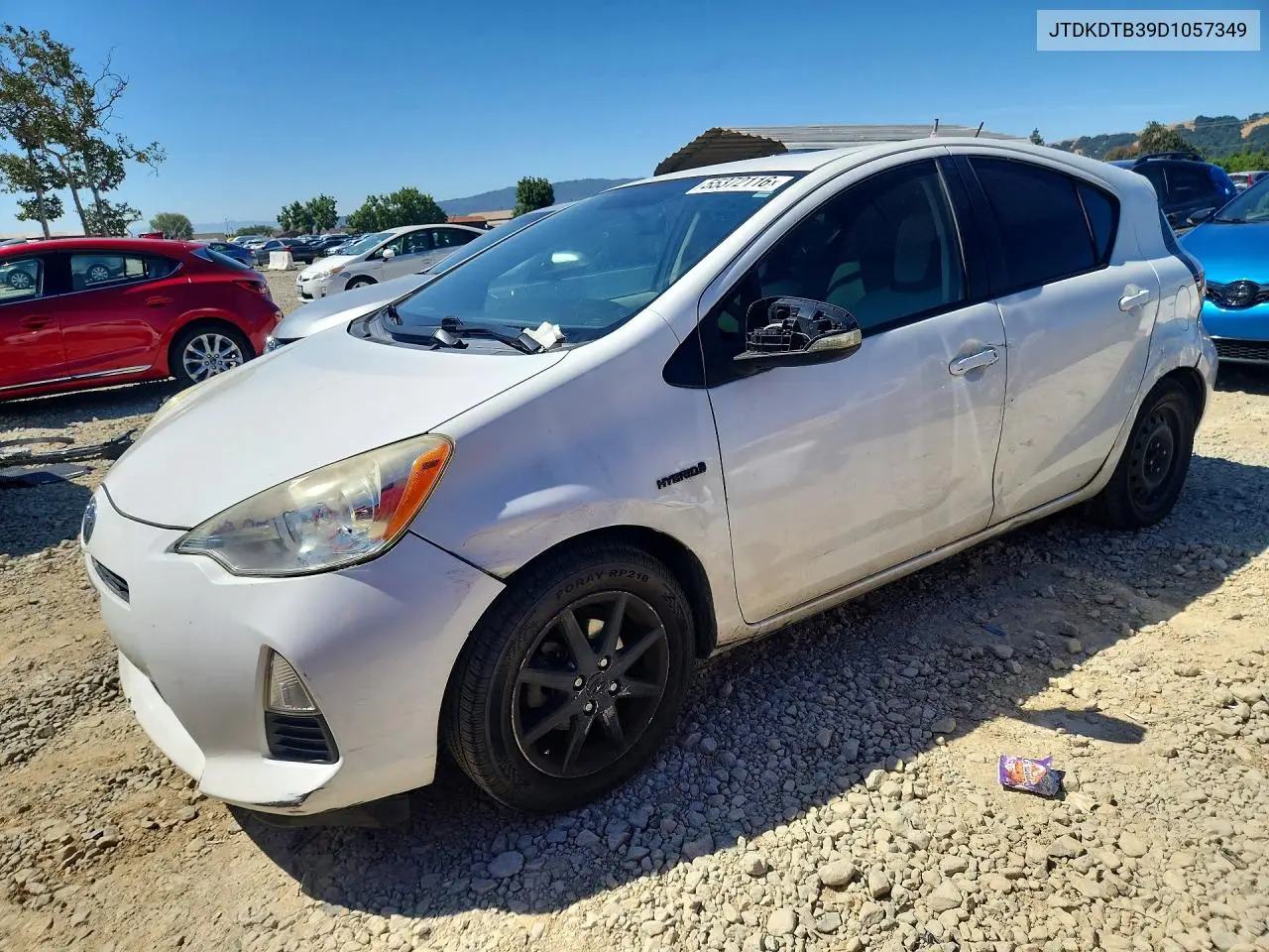 2013 Toyota Prius C One VIN: JTDKDTB39D1057349 Lot: 55372116