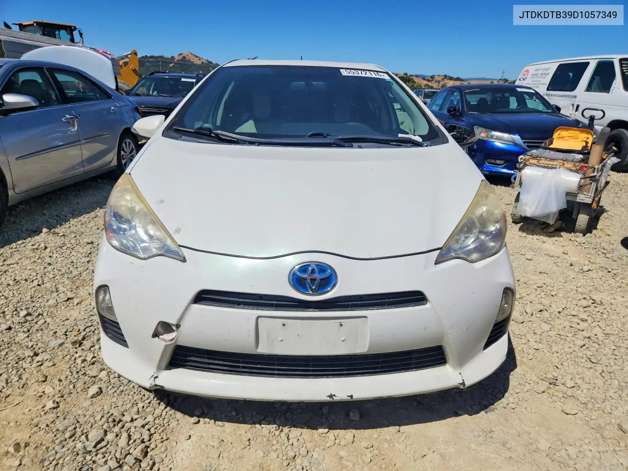 2013 Toyota Prius C One VIN: JTDKDTB39D1057349 Lot: 55372116