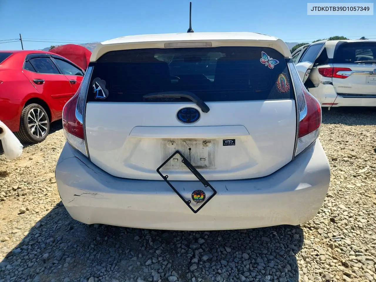 2013 Toyota Prius C One VIN: JTDKDTB39D1057349 Lot: 55372116