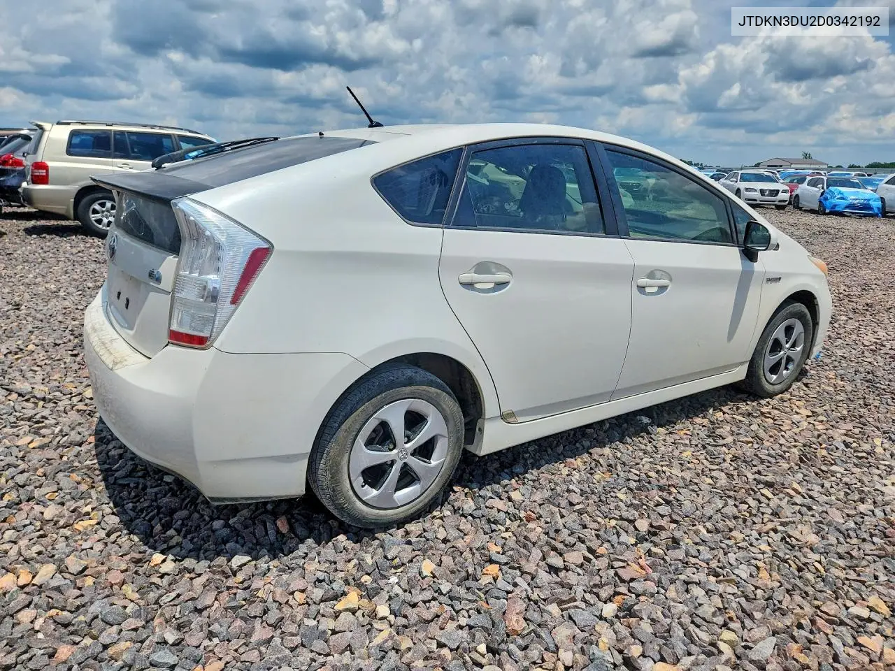 JTDKN3DU2D0342192 2013 Toyota Prius Two