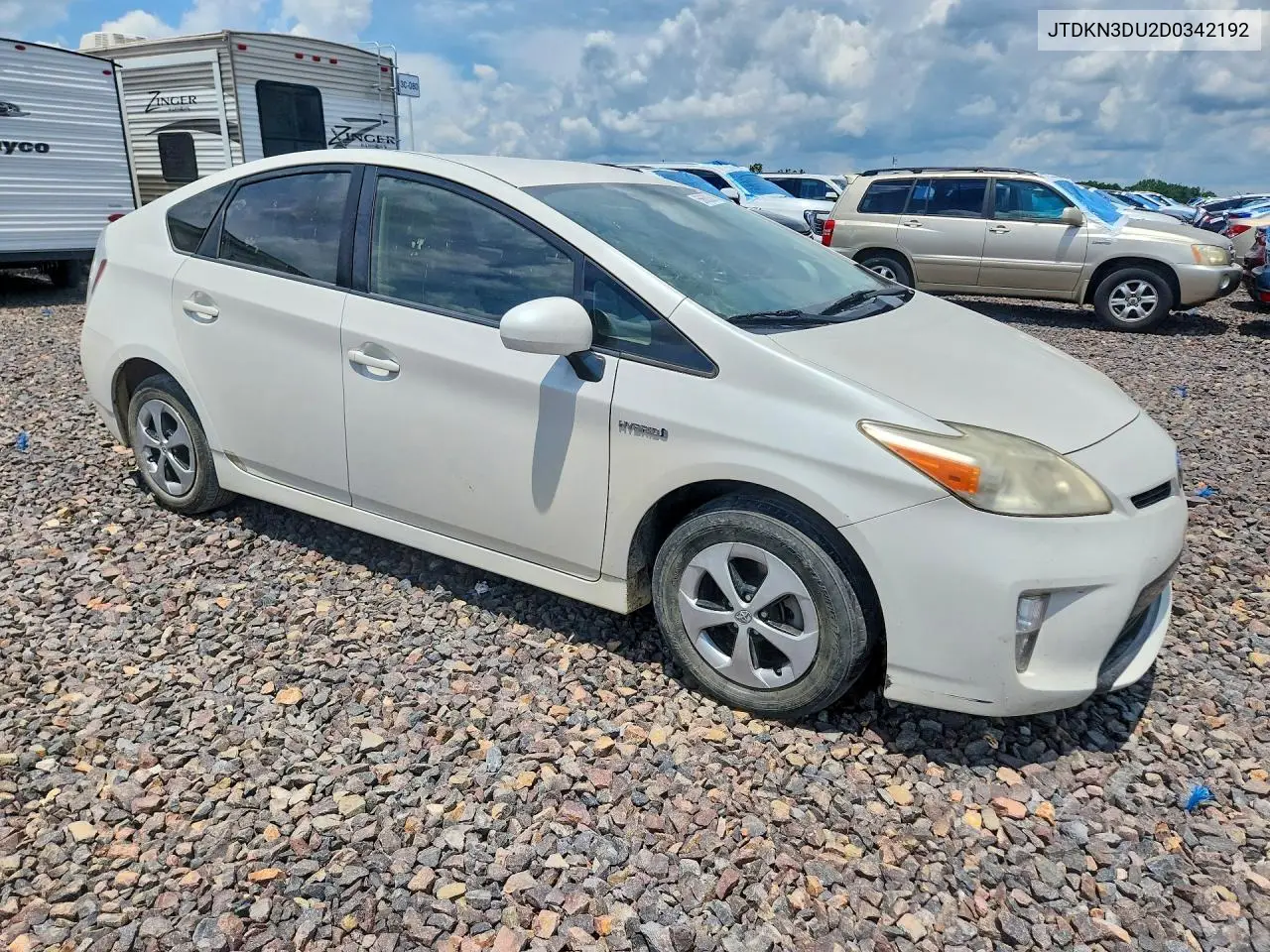 JTDKN3DU2D0342192 2013 Toyota Prius Two