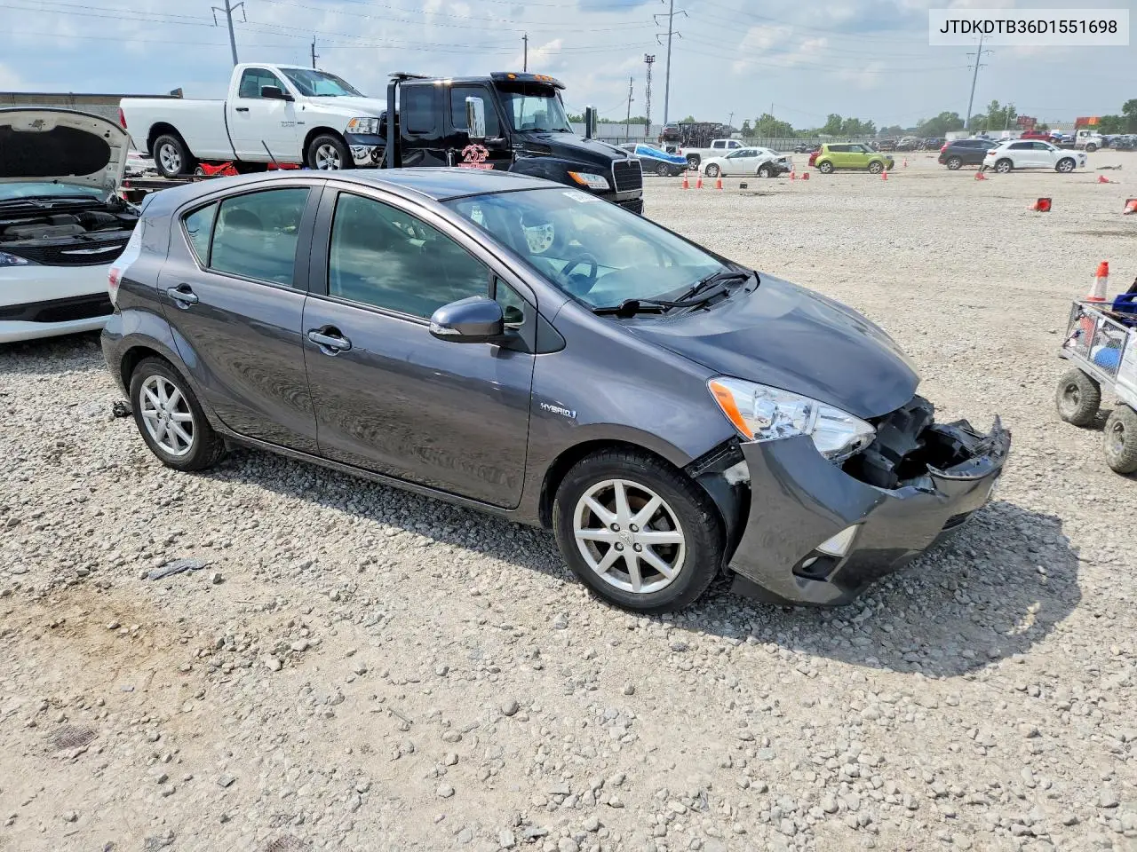 2013 Toyota Prius C Four VIN: JTDKDTB36D1551698 Lot: 56497326