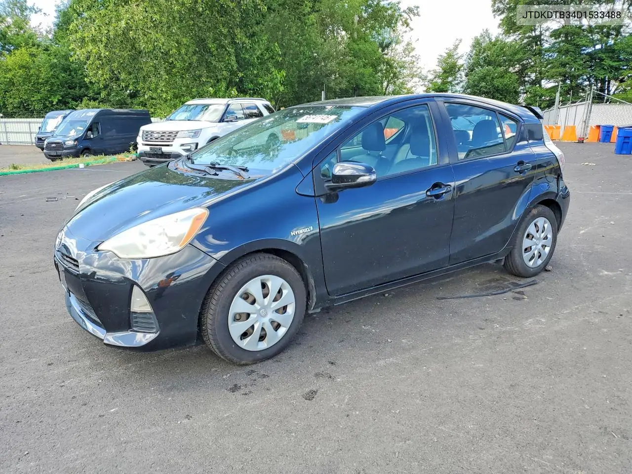 2013 Toyota Prius C Two VIN: JTDKDTB34D1533488 Lot: 56741146