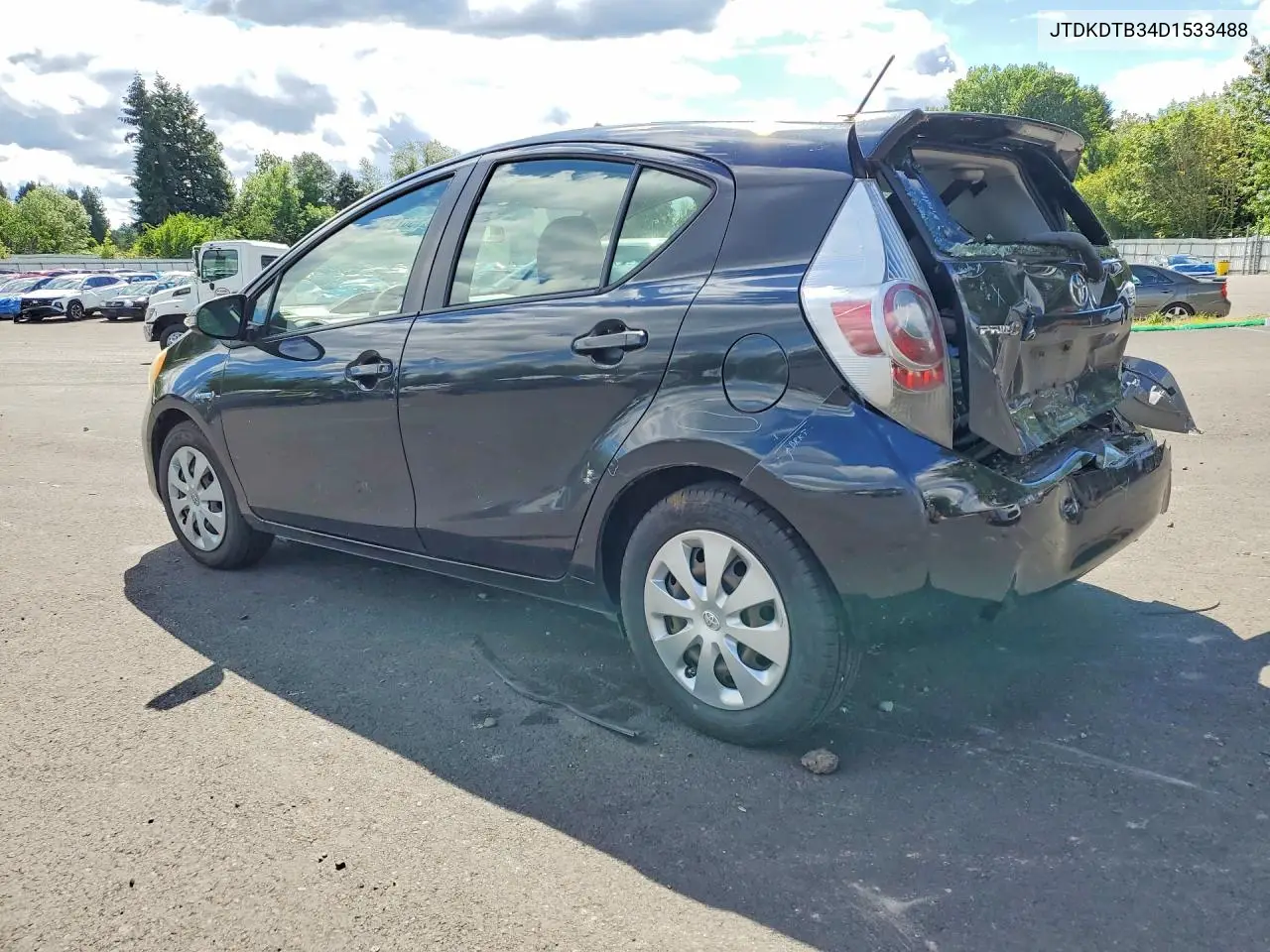 2013 Toyota Prius C Two VIN: JTDKDTB34D1533488 Lot: 56741146