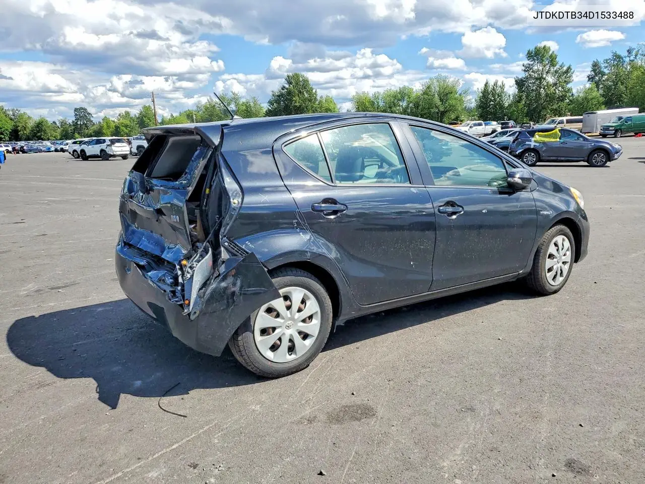 2013 Toyota Prius C Two VIN: JTDKDTB34D1533488 Lot: 56741146
