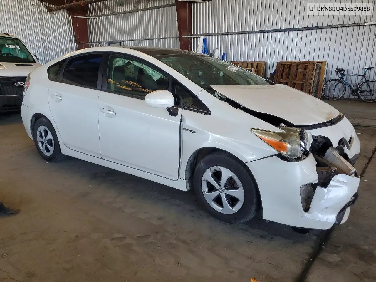 2013 Toyota Prius Three VIN: JTDKN3DU4D5599888 Lot: 57277746