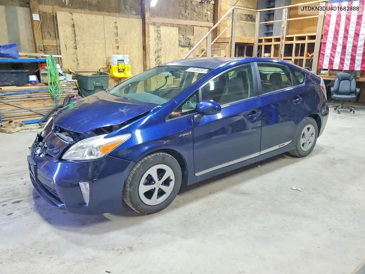2013 Toyota Prius Two VIN: JTDKN3DU4D1682888 Lot: 58435456