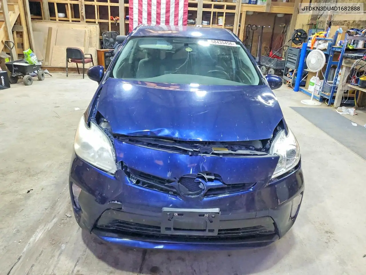 2013 Toyota Prius Two VIN: JTDKN3DU4D1682888 Lot: 58435456