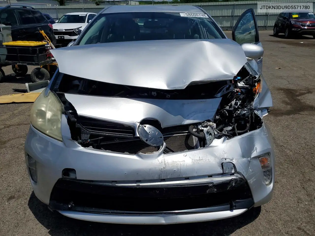 2013 Toyota Prius Four VIN: JTDKN3DU9D5571780 Lot: 58600746