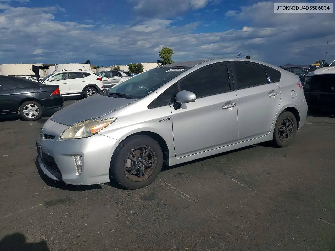 2013 Toyota Prius Three VIN: JTDKN3DU4D5586834 Lot: 59733936