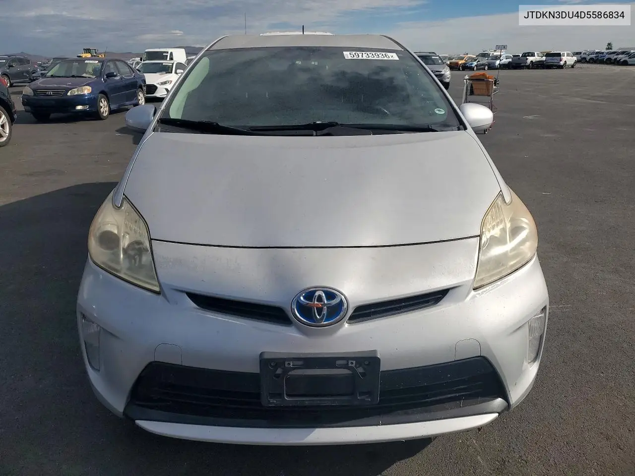 2013 Toyota Prius Three VIN: JTDKN3DU4D5586834 Lot: 59733936