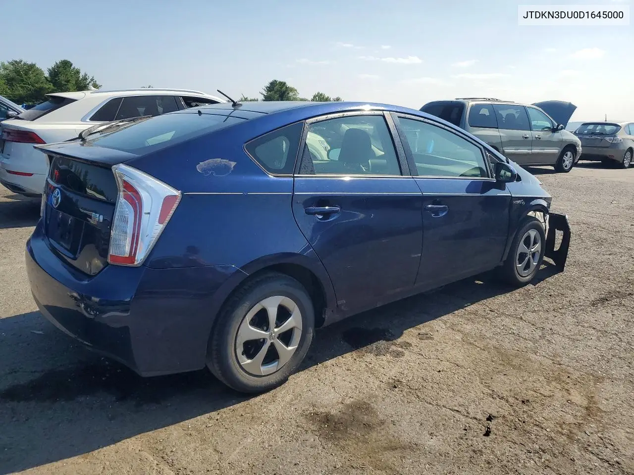 2013 Toyota Prius Two VIN: JTDKN3DU0D1645000 Lot: 59921856