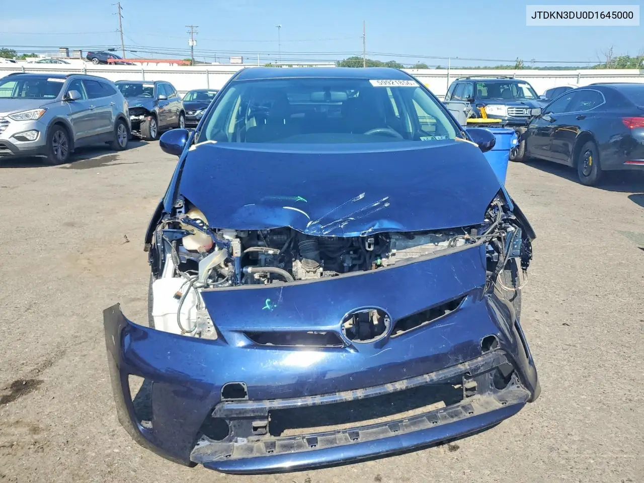 2013 Toyota Prius Two VIN: JTDKN3DU0D1645000 Lot: 59921856