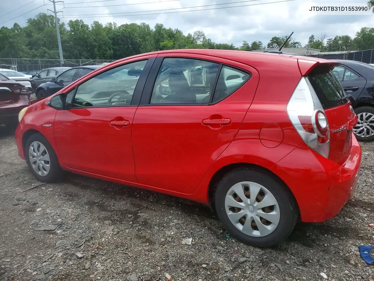 2013 Toyota Prius C Three VIN: JTDKDTB31D1553990 Lot: 59981856