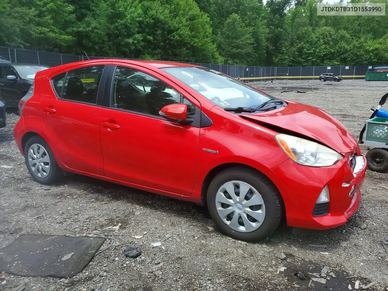 2013 Toyota Prius C Three VIN: JTDKDTB31D1553990 Lot: 59981856