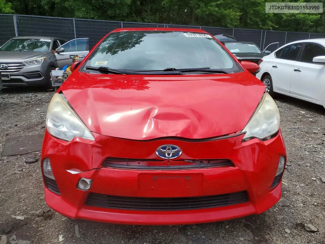 2013 Toyota Prius C Three VIN: JTDKDTB31D1553990 Lot: 59981856
