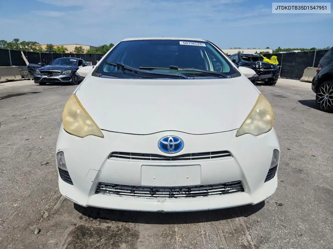 2013 Toyota Prius C One VIN: JTDKDTB35D1547951 Lot: 60796526