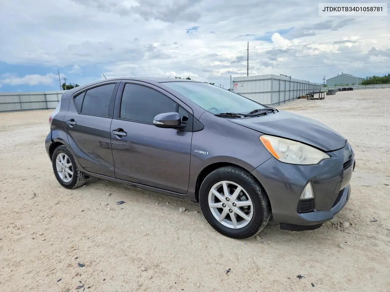 2013 Toyota Prius C Three VIN: JTDKDTB34D1058781 Lot: 60854836