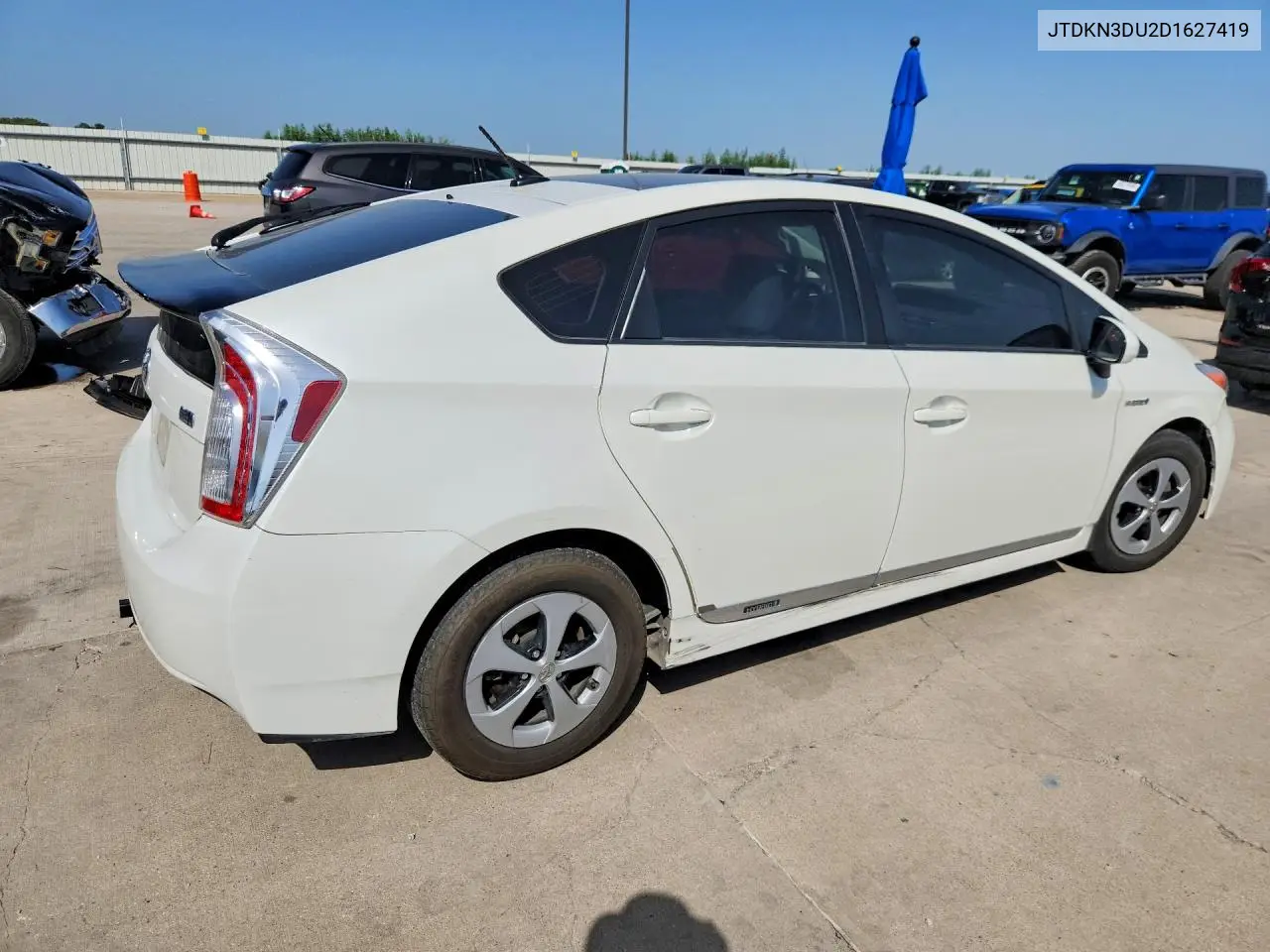 2013 Toyota Prius Three VIN: JTDKN3DU2D1627419 Lot: 61198596