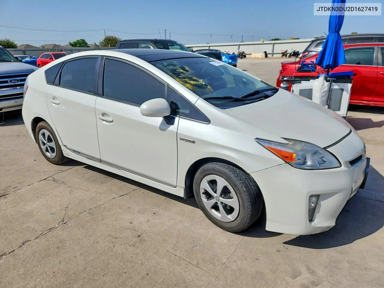 2013 Toyota Prius Three VIN: JTDKN3DU2D1627419 Lot: 61198596