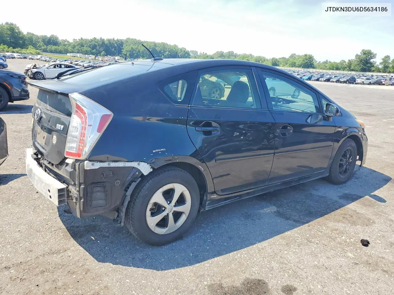 2013 Toyota Prius Three VIN: JTDKN3DU6D5634186 Lot: 61367036