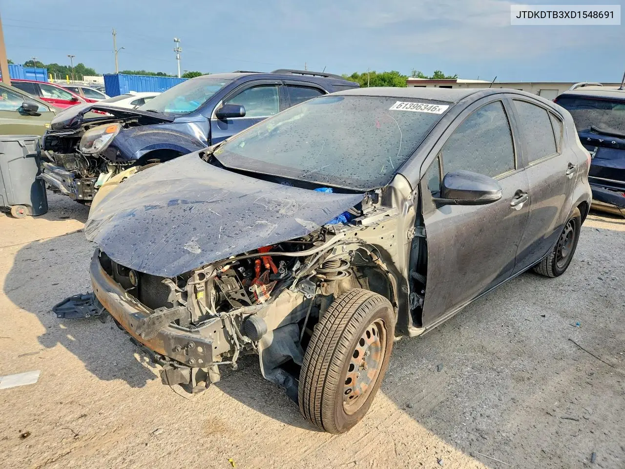 2013 Toyota Prius C Two VIN: JTDKDTB3XD1548691 Lot: 61396346