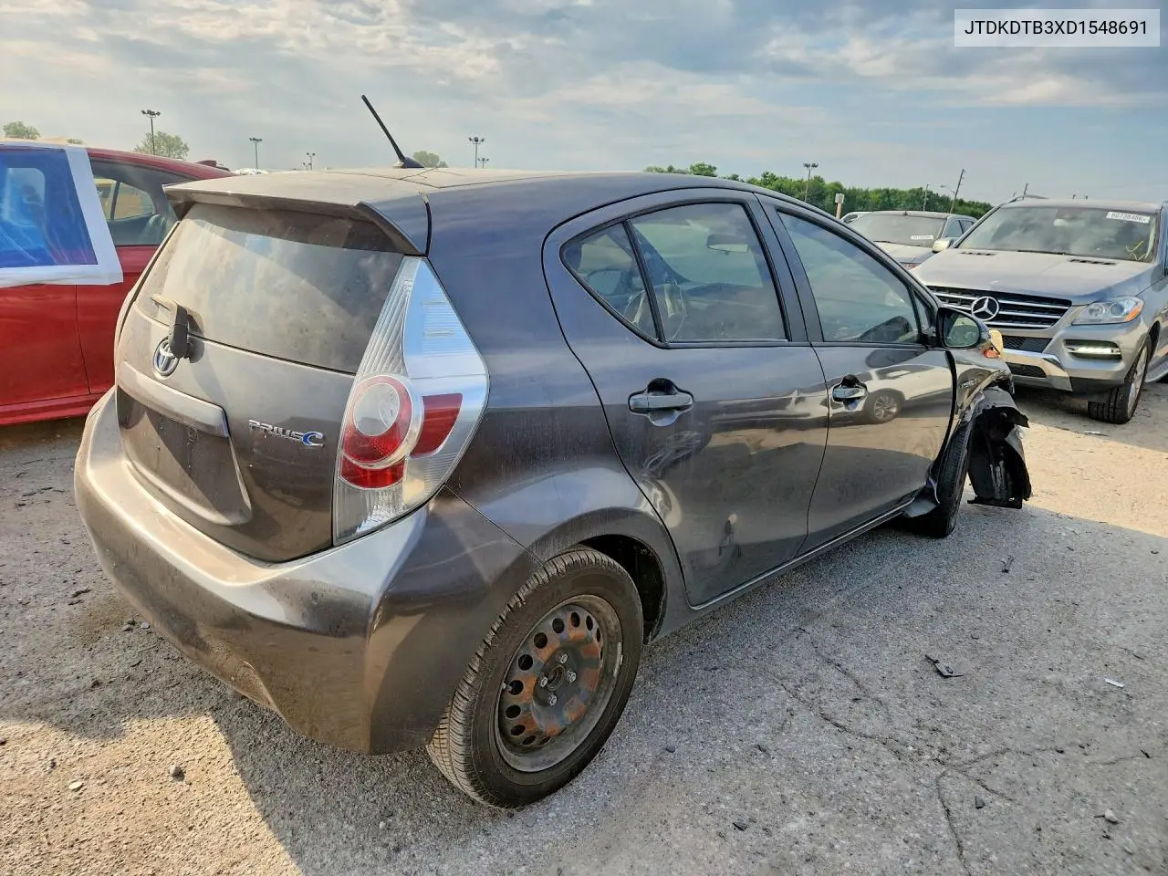 2013 Toyota Prius C Two VIN: JTDKDTB3XD1548691 Lot: 61396346