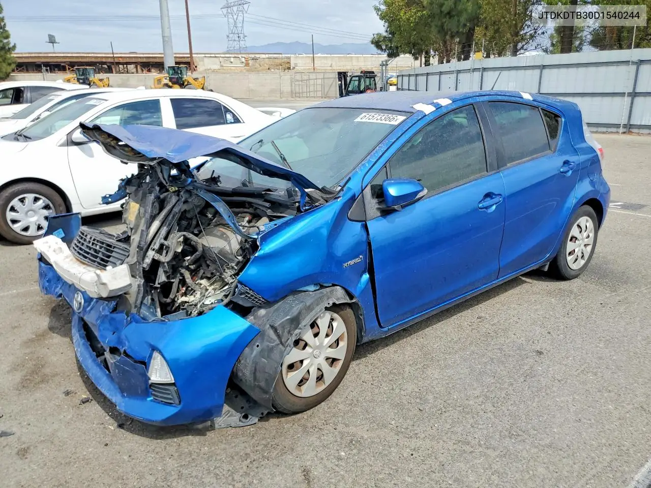 2013 Toyota Prius C One VIN: JTDKDTB30D1540244 Lot: 61573366