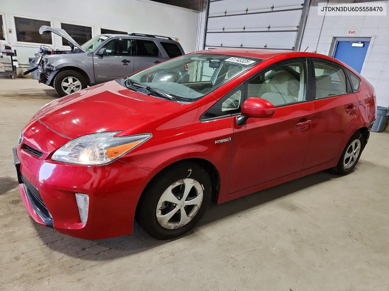 2013 Toyota Prius Two VIN: JTDKN3DU6D5558470 Lot: 61748326