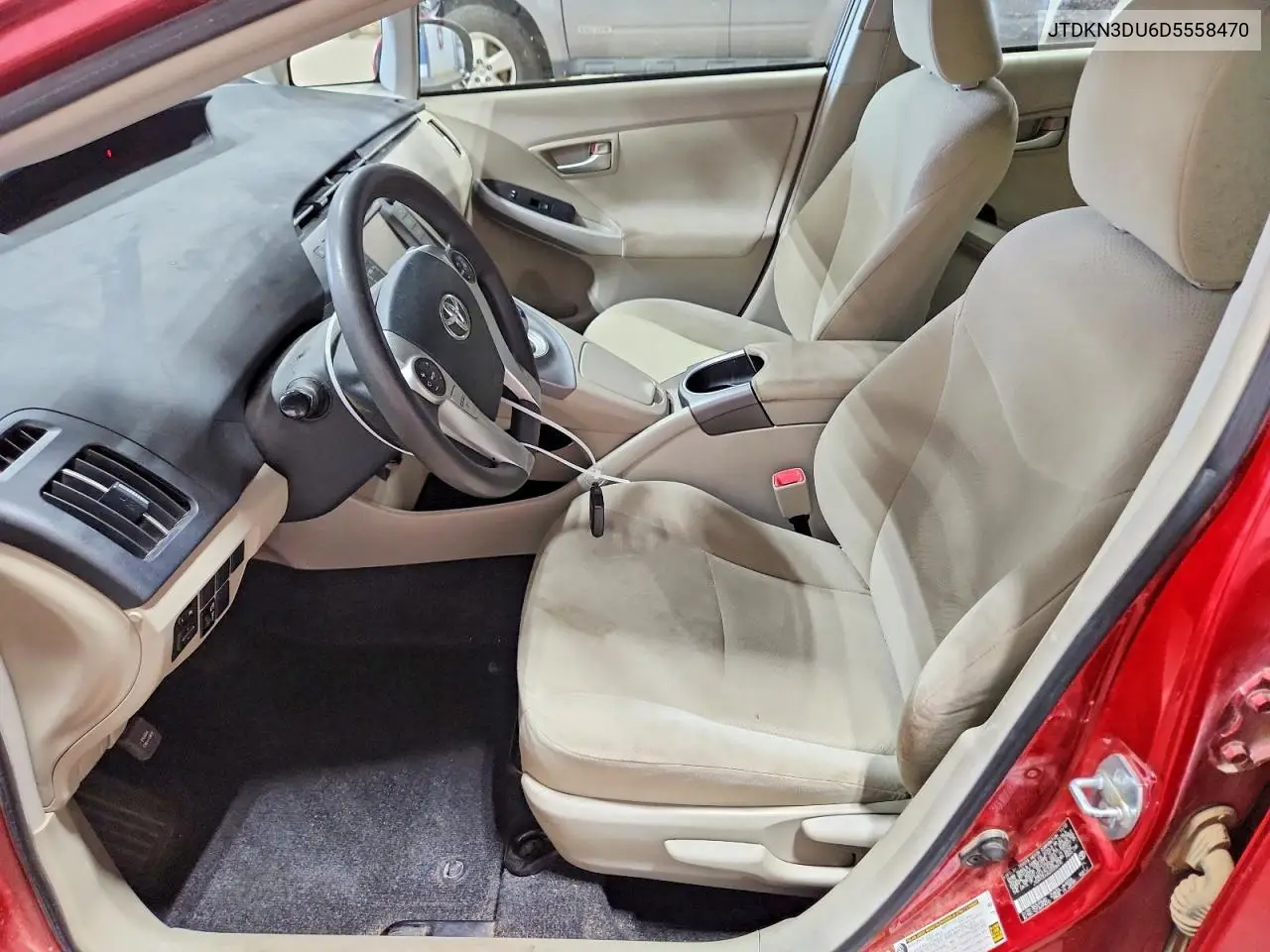 2013 Toyota Prius Two VIN: JTDKN3DU6D5558470 Lot: 61748326