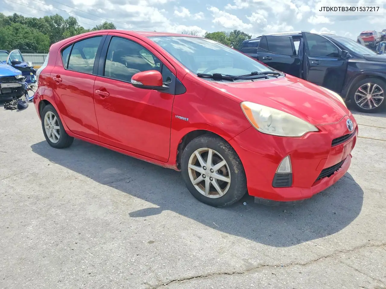 2013 Toyota Prius C Three VIN: JTDKDTB34D1537217 Lot: 61755956
