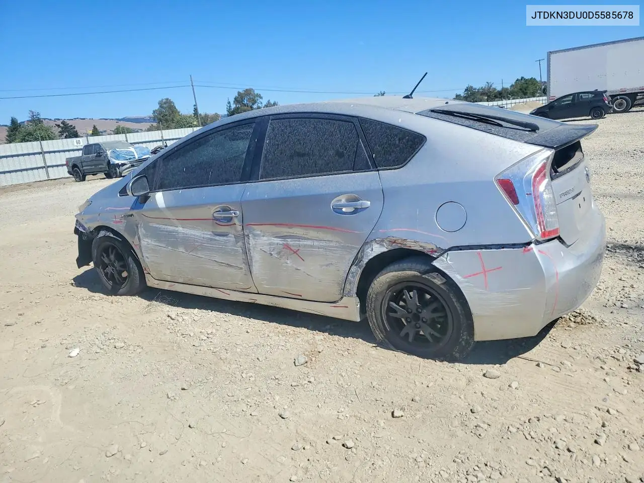 2013 Toyota Prius Two VIN: JTDKN3DU0D5585678 Lot: 62336156