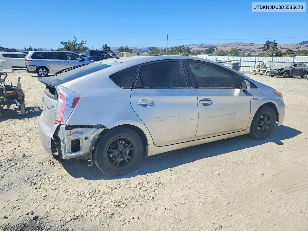 2013 Toyota Prius Two VIN: JTDKN3DU0D5585678 Lot: 62336156