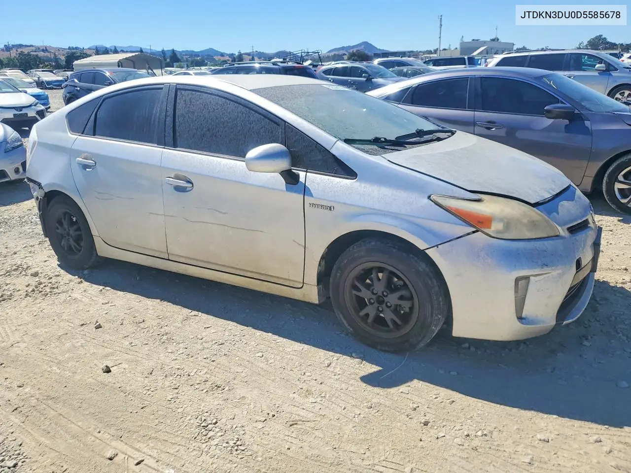 2013 Toyota Prius Two VIN: JTDKN3DU0D5585678 Lot: 62336156