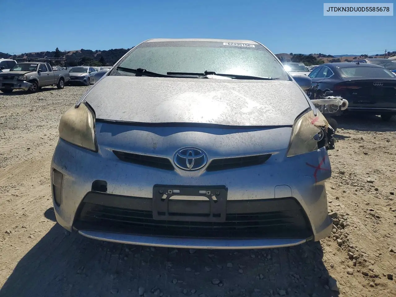 2013 Toyota Prius Two VIN: JTDKN3DU0D5585678 Lot: 62336156