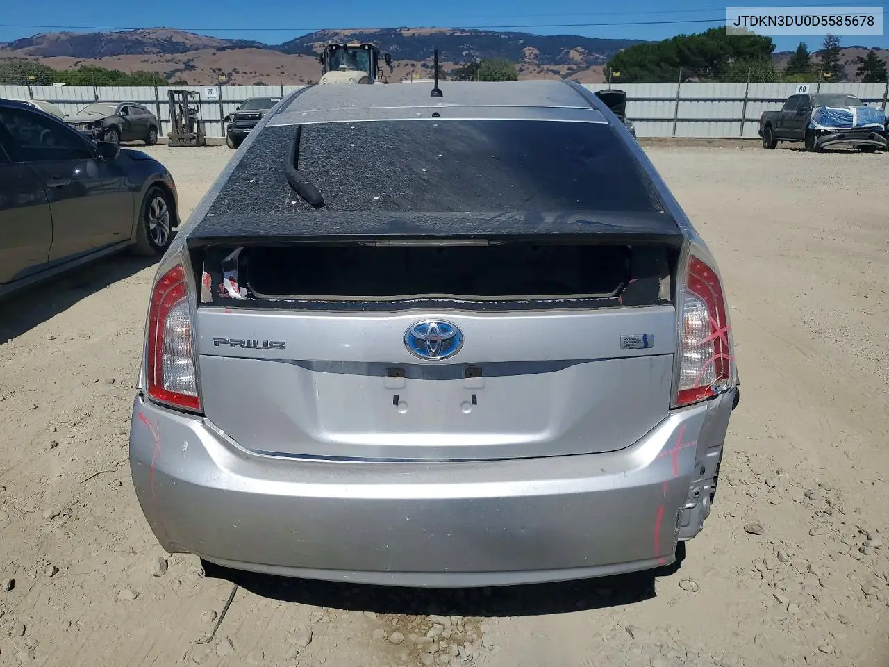 2013 Toyota Prius Two VIN: JTDKN3DU0D5585678 Lot: 62336156