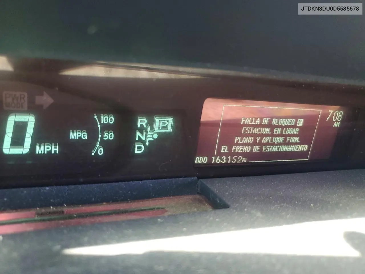 2013 Toyota Prius Two VIN: JTDKN3DU0D5585678 Lot: 62336156