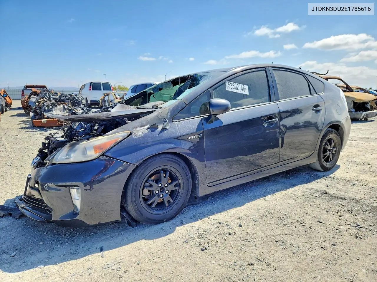2014 Toyota Prius Two VIN: JTDKN3DU2E1785616 Lot: 53602746