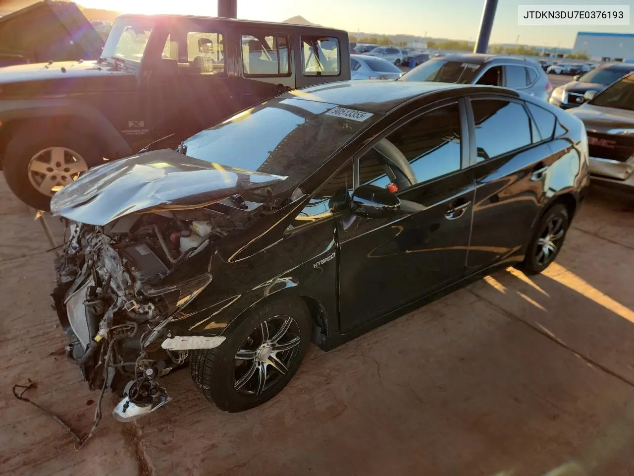 JTDKN3DU7E0376193 2014 Toyota Prius Two