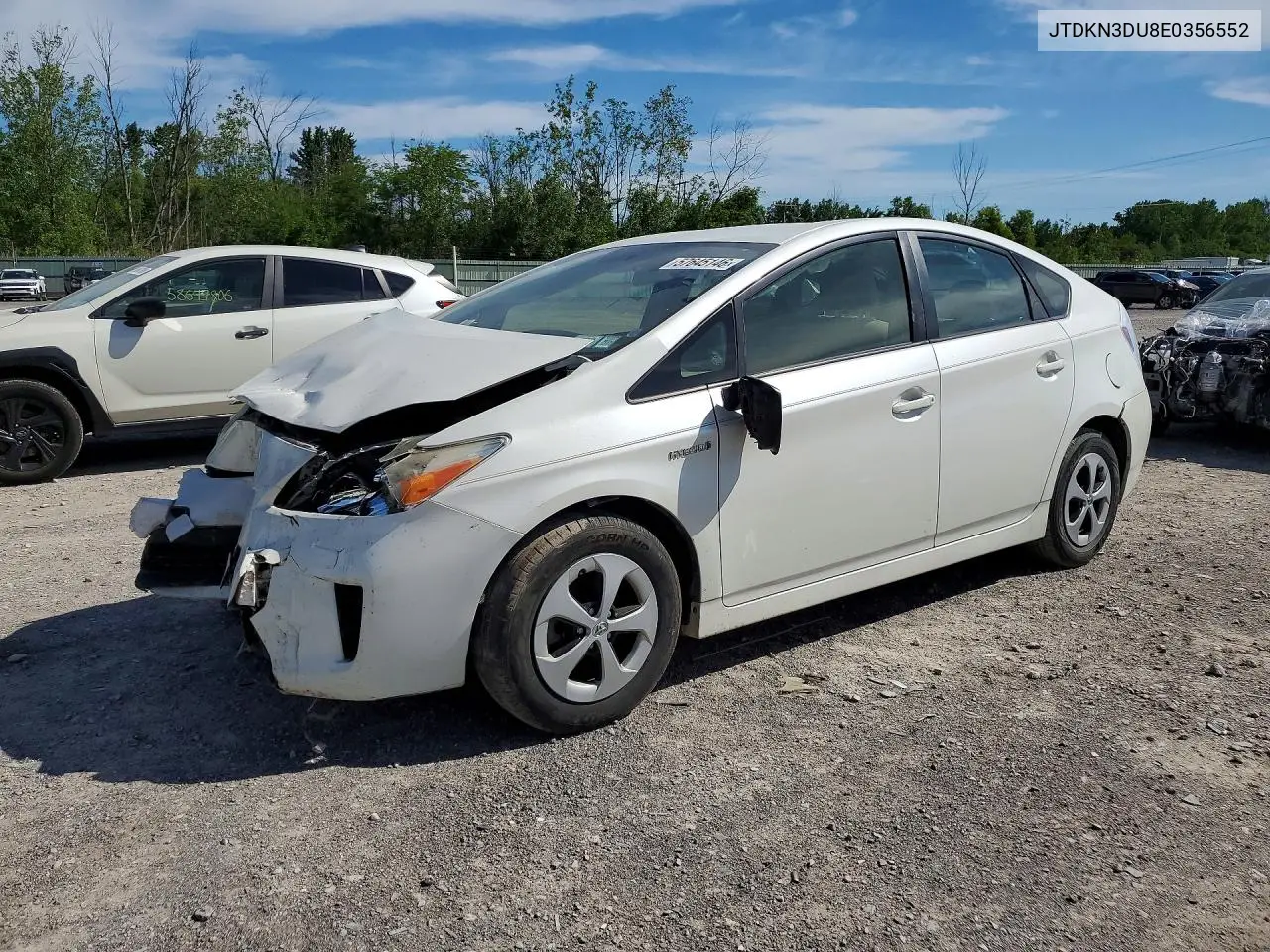 2014 Toyota Prius Three VIN: JTDKN3DU8E0356552 Lot: 57645146