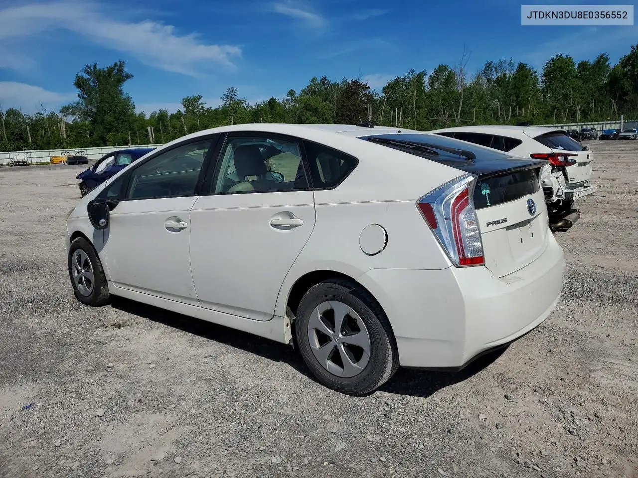 2014 Toyota Prius Three VIN: JTDKN3DU8E0356552 Lot: 57645146