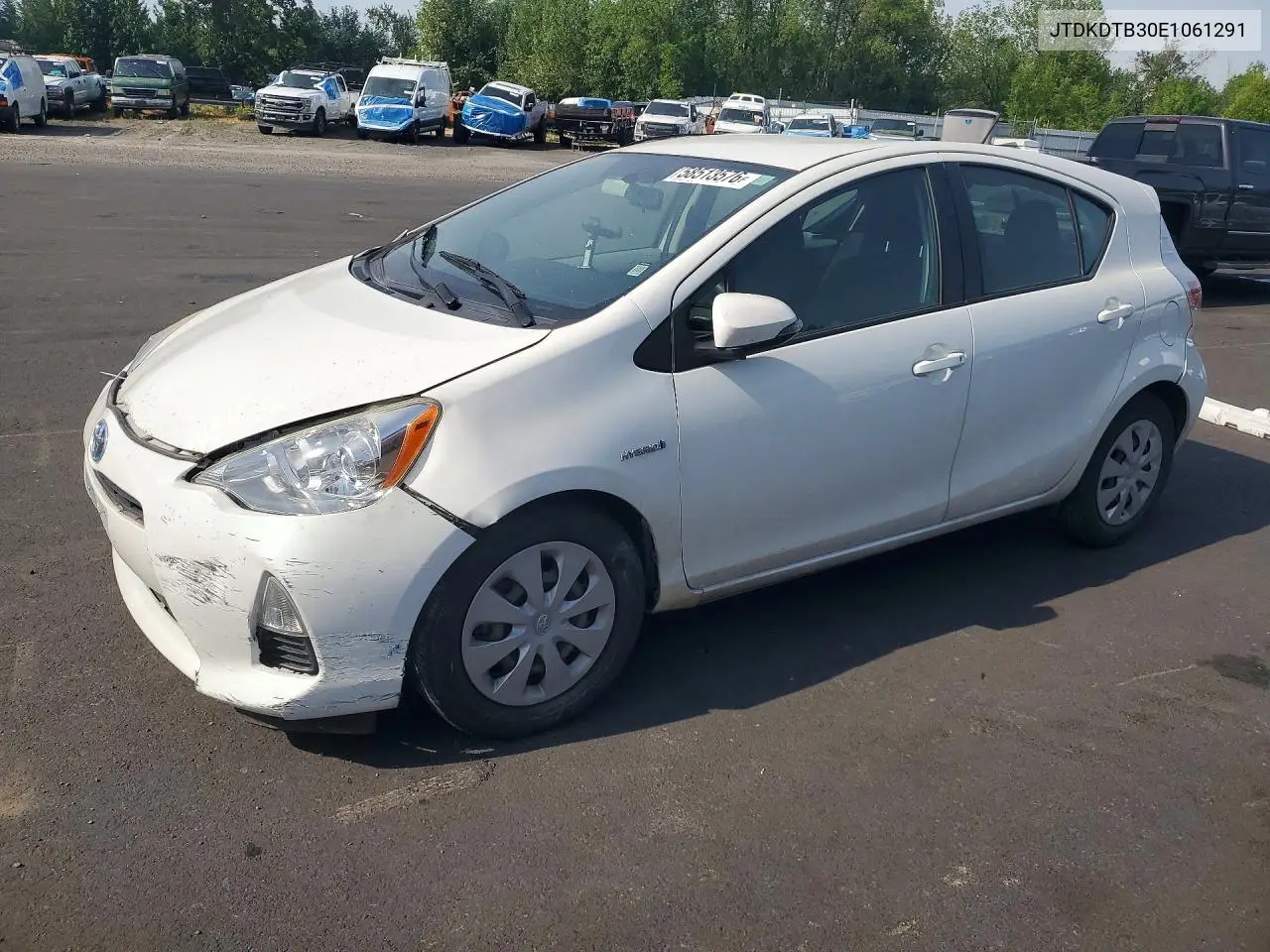 2014 Toyota Prius C Two VIN: JTDKDTB30E1061291 Lot: 58513576