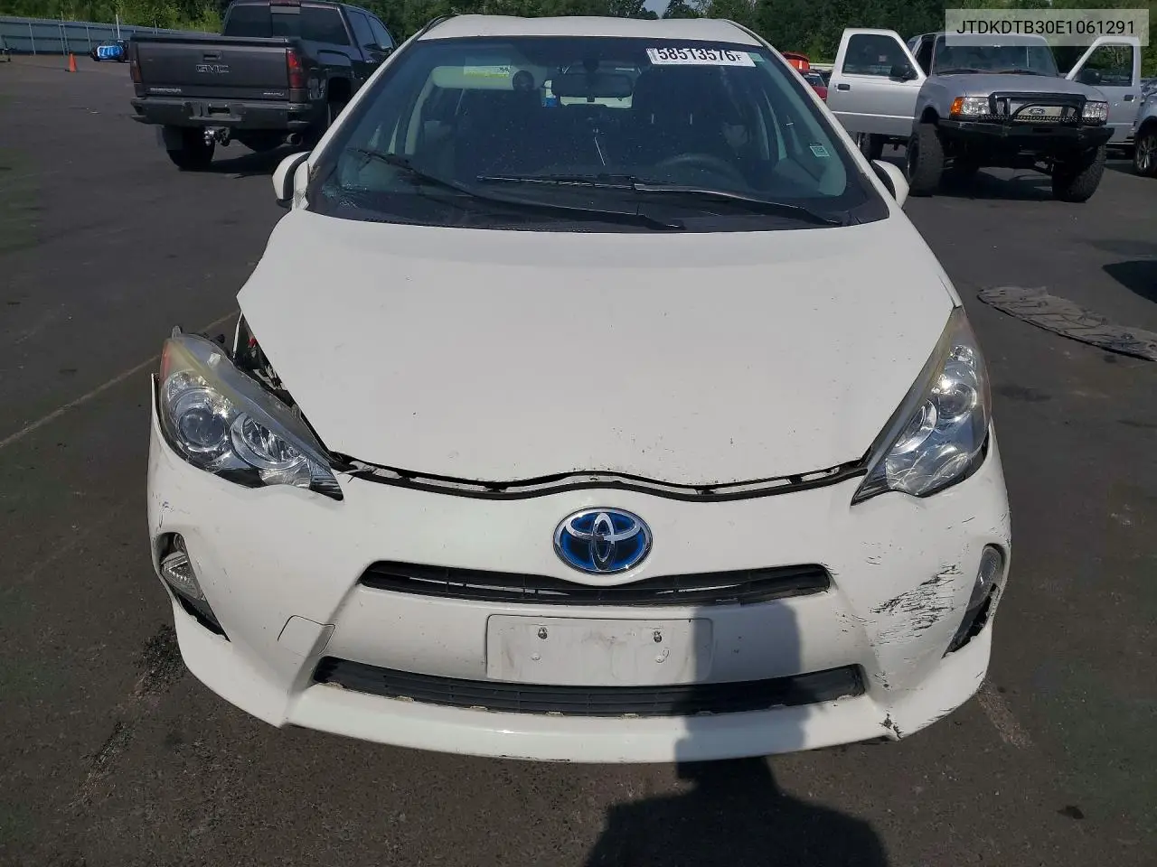 2014 Toyota Prius C Two VIN: JTDKDTB30E1061291 Lot: 58513576